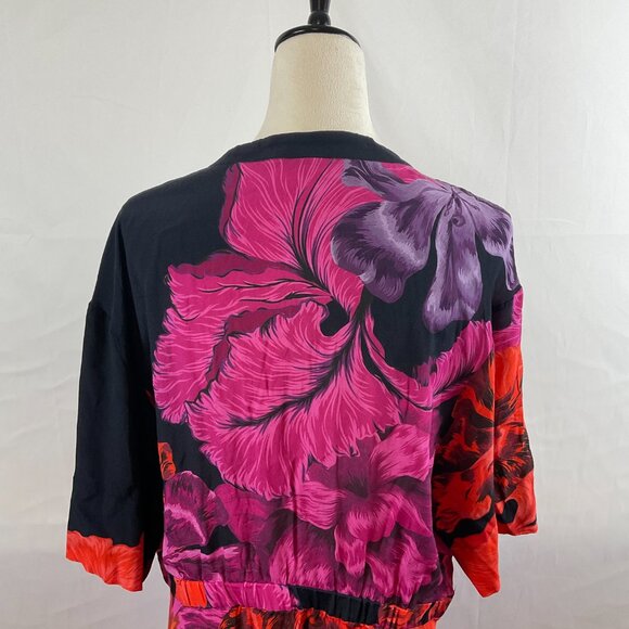 The Kit. Cobie Shirtdress Striped Iris Button Front Short Sleeve Pockets Maxi - Picture 10 of 14